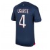 Paris Saint-Germain Manuel Ugarte #4 Replika Hemma matchkläder 2023-24 Korta ärmar